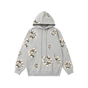 Denim Tears Grey Hooded Sweatshirt